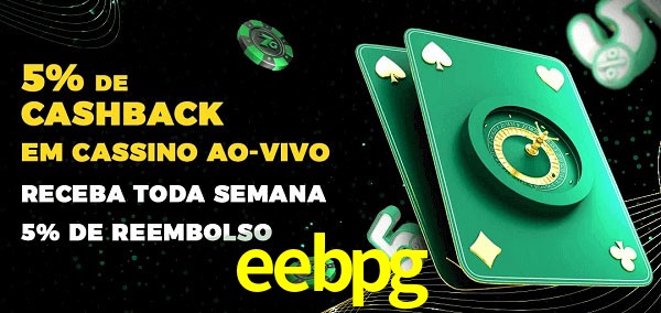 Promoções do cassino ao Vivo eebpg
